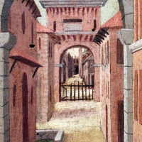 Girolamo da cotignola, due vedute di cittÃ , 1520, 09 - Sailko - Ferrara (FE)