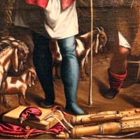 Maestro dei dodici apostoli, giacobbe e rachele al pozzo, ferrara 1500-50 ca. 04 capre - Sailko - Ferrara (FE)