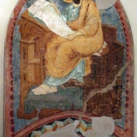 Maestro di san bartolomeo, ascensione, apostoli, storie di s. bartolomeo ed evangelisti, da s. bartolomeo a ferrara, 1264-90 ca. 14 - Sailko - Ferrara (FE)