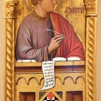 Maestro ferrarese, quattro evangelisti e san maurelio, 1390 ca. 03 matteo - Sailko