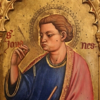 Maestro ferrarese, quattro evangelisti e san maurelio, 1390 ca. 08 giovanni - Sailko