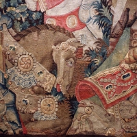 Manifattura fiamminga (prob. tournai), arazzo con la battaglia di roncisvalle, 1475-1500 ca. (v&amp;a) 02 - Sailko - Ferrara (FE)