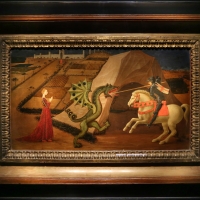 Paolo uccello, san giorgio e il drago, 1440 ca. (jacquemart-andré) 01 - Sailko