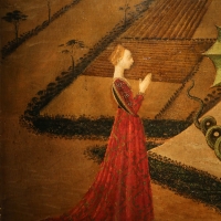 Paolo uccello, san giorgio e il drago, 1440 ca. (jacquemart-andré) 03 - Sailko