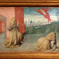 Pittore ferrarese o romagnolo, arcangelo gabriele, stigmate di s. francesco, natività e san giorgio col drago, 1510 ca. 03 - Sailko