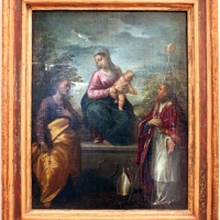 Scarsellino, madonna col bambino, san pietro e un santo vescovo - Sailko