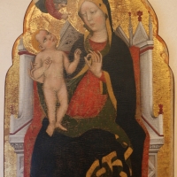 Zanino di pietro (giovanni charlier di francia), madonna in trono col bambino, 1390-1410 ca - Sailko