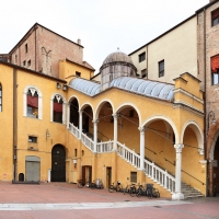 Ferrara, palazzo comunale, scala dell'ex-cortile ducale, di pietro benvenuti degli ordini (1481) - Sailko