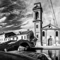 Ponte e Chiesa del Carmine - Vanni Lazzari
