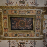 Bastianino (attribuito), amorini, soffitto sala Grande, Palazzina di Marfisa d'Este - Nicola Quirico - Ferrara (FE)