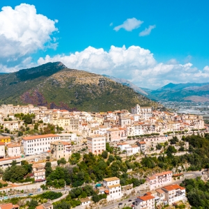 Aerial view of Monte San Biagio - ENIT SpA