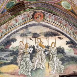 Dettaglio di una delle Camere Pinte del Castello Caetani - ENIT SpA
