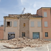 Resti della torre dell' orologio a Novi di Modena - Marzia Lodi