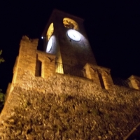Veduta notturna della Torre dell'orologio - Baroxse - Castelvetro di Modena (MO)