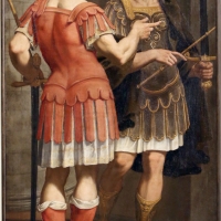 Bernardino cervi, ritratti ideali di alforisio e acarino d'este, 1627-28 - Sailko - Modena (MO)