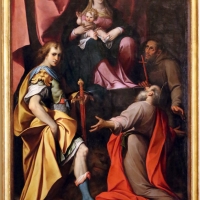 Camillo procaccini, madonna col bambino tra i ss. girolamo, vitale e francesco d'assisi, 1598-1626 - Sailko - Modena (MO)