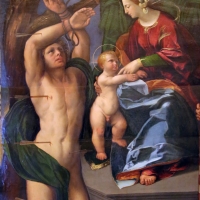 Dosso dossi, madonna coi ss. sebastiano e forse giorgio, 1517-18 ca. 02 - Sailko - Modena (MO)