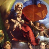 Dosso dossi, madonna col bambino tra i ss. giorgio e michele, 1518-19, 02 - Sailko - Modena (MO)