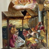 El greco, altarolo portatile, 1567-68, 02 adorazione dei pastori - Sailko - Modena (MO)