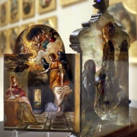 El greco, altarolo portatile, 1567-68, 06 annuncizione - Sailko - Modena (MO)