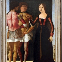 Ercole de' roberti e giovan francesco maineri, lucrezia, bruto e collatino, 1490 ca - Sailko - Modena (MO)