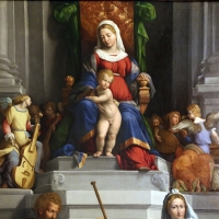 Garofalo, madonna col bambino in trono, angeli e santi, 1533, 02 - Sailko - Modena (MO)