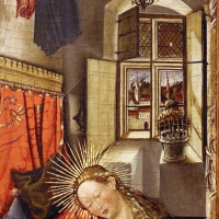 Germania meridionale, annunciazione, ss. margherita e dorotea, visitazione, 1450 ca. 03 - Sailko - Modena (MO)