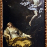 Giovan gioseffo dal sole, maddalena visitata da un angelo con la corona di spine, 1695-1700 ca - Sailko - Modena (MO)