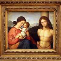 Giovanni agostino da lodi, madonna col bambino e san sebastiano, 1500-10 ca. 01 - Sailko - Modena (MO) 