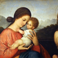 Giovanni agostino da lodi, madonna col bambino e san sebastiano, 1500-10 ca. 02 - Sailko - Modena (MO)