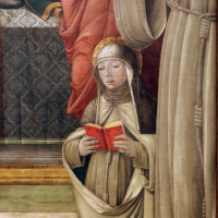 Giovanni antonio bazzi, madonna col bambino e santi, 1480-1500 ca. 05 chiara d'assisi - Sailko - Modena (MO)