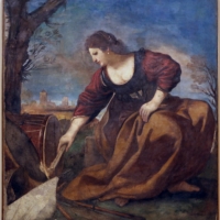 Guercino, allegoria della pace che brucia gli strumenti della guierra, 1626-27 ca - Sailko - Modena (MO)