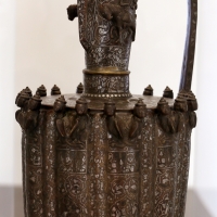 Khorasan, aquamanile in ottone ageminato, xii-xiii secolo - Sailko - Modena (MO)