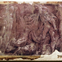 Leolio orsi, frammenti di affreschi dalla rocca di novellara, 1546 ca., scena di diluvio con deucalione e pirra 01 - Sailko - Modena (MO)