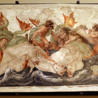 Leolio orsi, frammenti di affreschi dalla rocca di novellara, 1555-56 ca., 05 scena di diluvio con divinitÃ  marine - Sailko - Modena (MO) 
