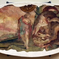 Leolio orsi, frammenti di affreschi dalla rocca di novellara, 1555-56 ca., 07 cadmo e il drago - Sailko - Modena (MO)