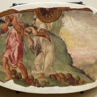 Leolio orsi, frammenti di affreschi dalla rocca di novellara, 1555-56 ca., 08 deucalione e pirra - Sailko - Modena (MO)