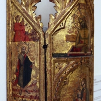 Maestro di torre di palme (attr.), madonna col bambino, cristo nel sepolcro, annunciazione e santi, 1370-1400 ca. 01 - Sailko - Modena (MO)