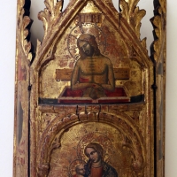 Maestro di torre di palme (attr.), madonna col bambino, cristo nel sepolcro, annunciazione e santi, 1370-1400 ca. 02 - Sailko - Modena (MO)