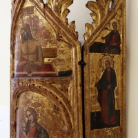 Maestro di torre di palme (attr.), madonna col bambino, cristo nel sepolcro, annunciazione e santi, 1370-1400 ca. 03 - Sailko - Modena (MO)