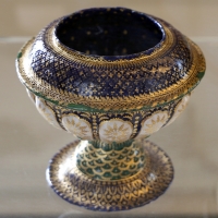 Manifattura veneziana, coppe in rame smaltato e dorato, xv secolo, 01 - Sailko - Modena (MO)