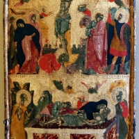 Pittore veneto-cretese, icona con crocifissione e deposizione, xiii-xiv secolo - Sailko - Modena (MO)