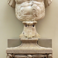 Prospero sogari spani detto il clemente, busto del duca ercole II d'este con base con allegoria della pazienza, 1554, 01 - Sailko - Modena (MO)