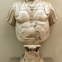 Prospero sogari spani detto il clemente, busto del duca ercole II d'este con base con allegoria della pazienza, 1554, 02 - Sailko - Modena (MO)
