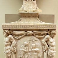 Prospero sogari spani detto il clemente, busto del duca ercole II d'este con base con allegoria della pazienza, 1554, 03 - Sailko - Modena (MO)