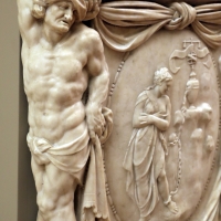 Prospero sogari spani detto il clemente, busto del duca ercole II d'este con base con allegoria della pazienza, 1554, 04 - Sailko - Modena (MO)