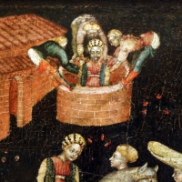 Secondo maestro di carpi, leggenda di san giovanni boccadoro (crisostomo), 1430 ca. 02 donna in pozzo - Sailko - Modena (MO)
