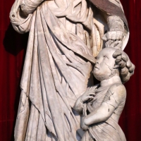 Agostino di duccio, san gemignano salva un fanciullo caduto dala ghirlanda, 1442 ca - Sailko - Modena (MO)
