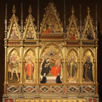 Serafino de' serafini, polittico dell'incoronazione della vergine e santi, 1385, 01 - Sailko