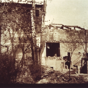The castle after the bombing - Comune di Formigine